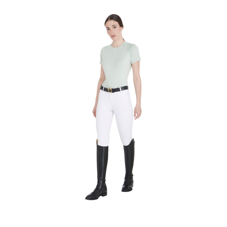Camiseta técnica de entrenamiento para mujer corte slim Equestro Camiseta técnica de entrenamiento para mujer corte slim Equestro