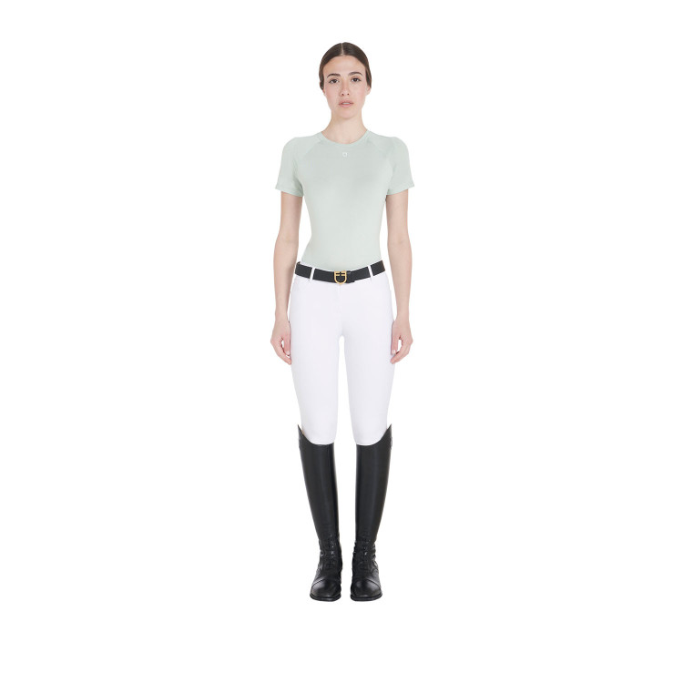 Camiseta técnica de entrenamiento para mujer corte slim Equestro Camiseta técnica de entrenamiento para mujer corte slim Equestro