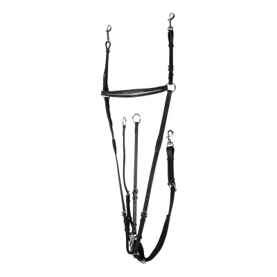 Pechopetral con martingala Horze Venice Negro