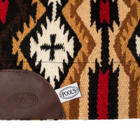 Alfombra de montar de fieltro de lana de Nueva Zelanda 34x36 cm Pool's Marrón / beige Marr&amp;oacute;n