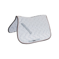 Manta de silla para poni Derby Azul bebé / multicolor / marino Gris