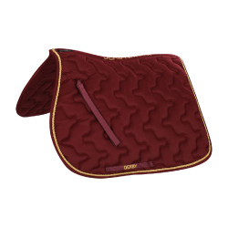 Manta de silla para poni Derby Burdeos / oro / burdeos
