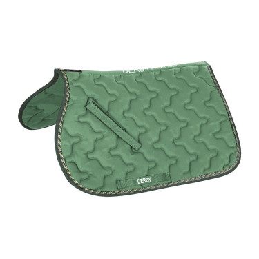 Manta de silla para poni Derby Verde claro / multicolor / verde