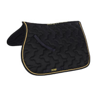 Manta de silla para poni Derby Marino / oro / marino Azul marino