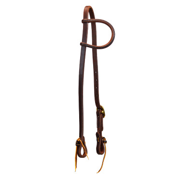 Cabezada con orejera slip y hebilla única de 5/8" Platinum Pro