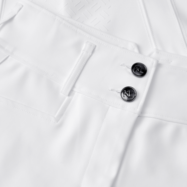 Pantalón con refuerzos corte recto para mujer Kingsland KLKira H-Shape Blanco