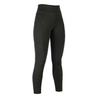 Leggings HKM Cosy II Style Vollbesatz 1/1 aus Silikon Caqui Kaki