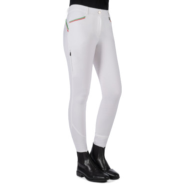 Pantalon Lauria Garrelli Livigno Sportive fond 1/1 en silicone Blanco
