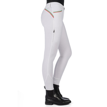 Pantalon Lauria Garrelli Livigno Sportive fond 1/1 en silicone Blanco