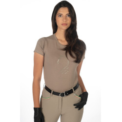 Camiseta Lauria Garrelli Livigno Cabeza de Caballo Gris pardo Marr&amp;amp;amp;oacute;n