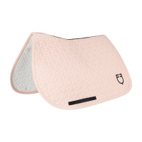 Almohadilla de salto con acolchado cúbico Equestro Camafeo rosa