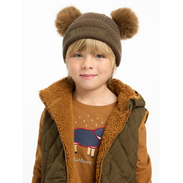 Gorro Mini LeMieux Clara tejido Alpino Marrón