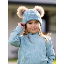 Gorro Mini LeMieux Clara tejido Glaciar Azul Gorro Mini LeMieux Clara tejido Glaciar Azul