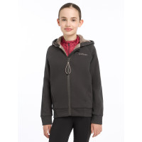 Sudadera con capucha forrada de forro polar LeMieux Hollie Young Rider Ceniza
