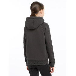 Sudadera con capucha forrada de forro polar LeMieux Hollie Young Rider Ceniza Burdeos