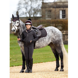 Sudadera con capucha forrada de forro polar LeMieux Hollie Young Rider Ceniza Burdeos