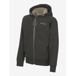 Sudadera con capucha forrada de forro polar LeMieux Hollie Young Rider Ceniza Burdeos
