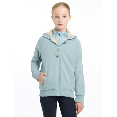 Sudadera con capucha forrada de forro polar LeMieux Hollie Young Rider Glaciar Azul
