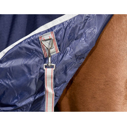 Manta Weatherbeeta ComFiTec Essential Azul marino / plata / rojo