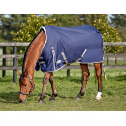 Manta Weatherbeeta ComFiTec Essential Azul marino / plata / rojo