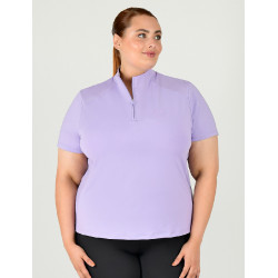 Polo Dublin de manga corta Tabby Curve Malva Violeta