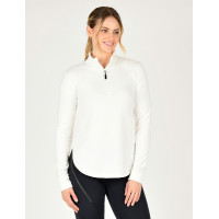 Polo Weatherbeeta de manga larga London Gardenia Blanco