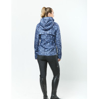 Chaqueta impermeable Dublin Cortina Estampado azul arándano Azul marino