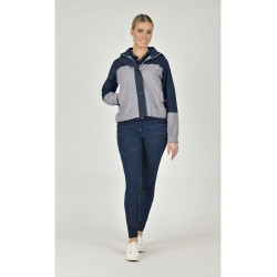 Chaqueta impermeable Dublin Crissy Gaviota / academia marina Gris