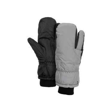 Manoplas de 3 dedos reflectantes Horze Plata reflectante