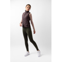 Chaleco acolchado sin mangas Horze mujer Jinete Joven Naia Fondant de mantequilla tostada Marrón