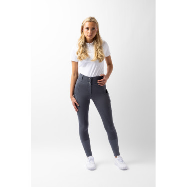 Pantalón de agarre integral para todas las estaciones Horze Mira Azul nube de tormenta Gris