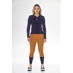 Polo Harcour Popi de manga larga para mujer Marino Azul marino