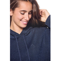 Sudadera Harcour Swambo mujer Lentejuelas marinas Azul marino