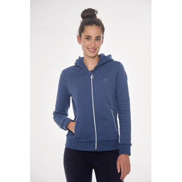 Sudadera con cremallera Harcour Sworm mujer Azul acero