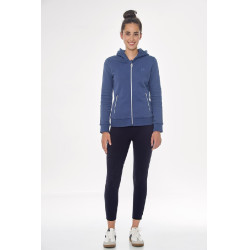 Sudadera con cremallera Harcour Sworm mujer Azul acero