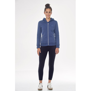 Sudadera con cremallera Harcour Sworm mujer Azul acero