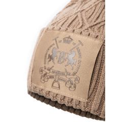 Gorro B Vertigo tejido Faye Marrón barro Beige