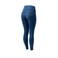 Legging térmico híbrido Horze Anya full grip Azul marino profundo