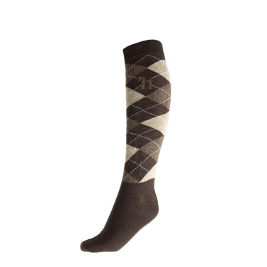 Calcetines de cuadros Horze Holly Beige Calcetines de cuadros Horze Holly Beige