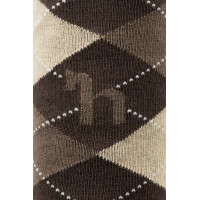Calcetines de cuadros Horze Holly Beige