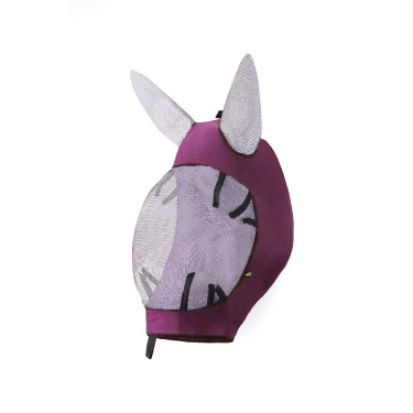 Máscara antimoscas Soft Stretch Horze Rojo oscuro