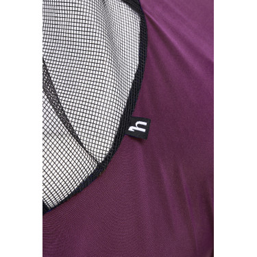 Máscara antimoscas Soft Stretch Horze Rojo oscuro