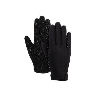 Guantes de montar para niños Horze con estampado de palma de silicona Guantes de montar para niños Horze con estampado de palma de silicona