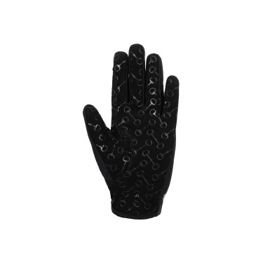 Guantes de montar para niños Horze con estampado de palma de silicona Guantes de montar para niños Horze con estampado de palma de silicona