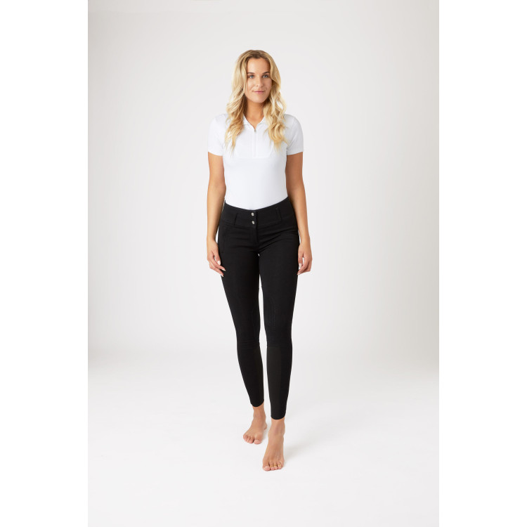 Pantalón mujer Horze Daniela con refuerzos de rodilla de cuero Pantalón mujer Horze Daniela con refuerzos de rodilla de cuero