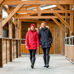 Parka larga Brooke Horze para mujer Azul marino oscuro Parka larga Brooke Horze para mujer Azul marino oscuro