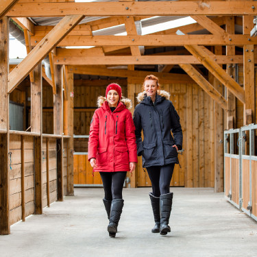 Parka larga Brooke Horze para mujer Azul marino oscuro Parka larga Brooke Horze para mujer Azul marino oscuro