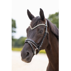 Cabezada Anatómica Grayson Horze Negro / blanco