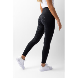 Pantalones de montar de Compresión para Mujer con Asiento Completo Gillian Horze Negro Pantalones de montar de Compresión para Mujer con Asiento Completo Gillian Horze Negro