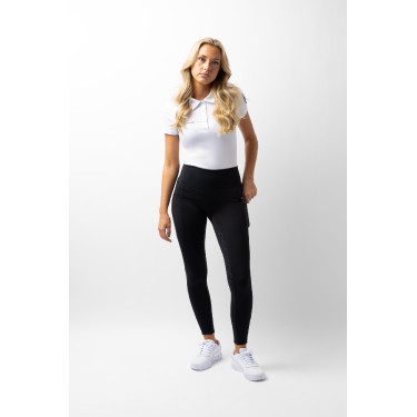 Pantalones de montar de Compresión para Mujer con Asiento Completo Gillian Horze Negro Pantalones de montar de Compresión para Mujer con Asiento Completo Gillian Horze Negro